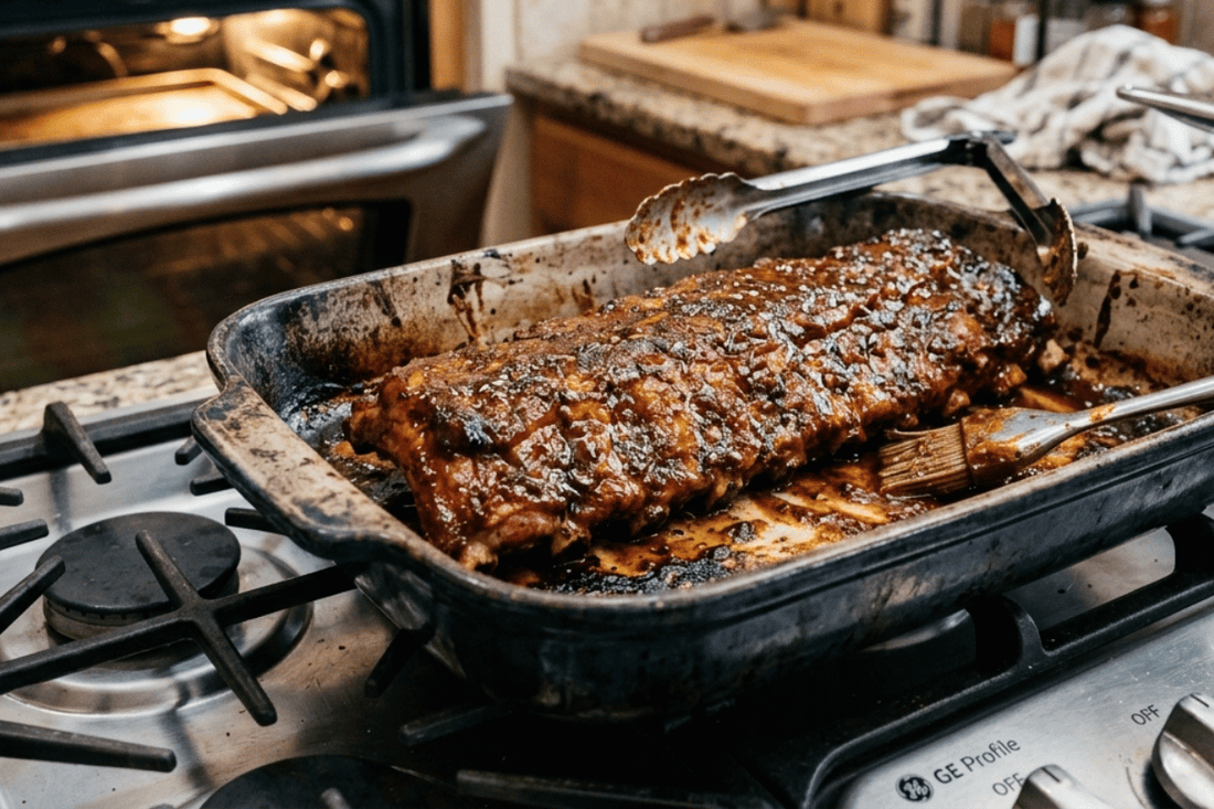 Todd's Curry Glazed Ribs