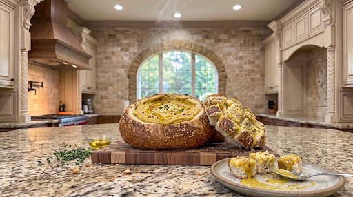 Cheesy Garlic-Stuffed Bread