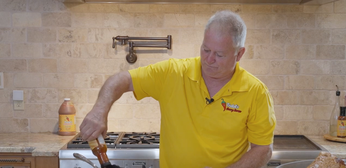 Curry Glazed Ham with Mike's Hot Honey