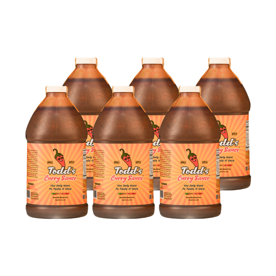 Todd’s Curry Sauce Mild (64oz) 6 Pack Case