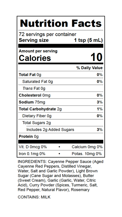 Todd's Curry Sauce Mild (12oz)