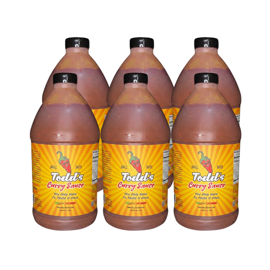 Todd’s Curry Sauce Mild (64oz) 6 Pack Case